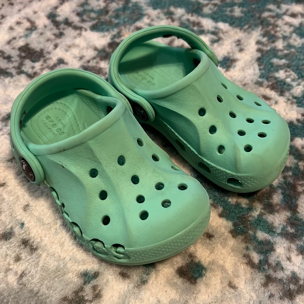 Turquoise Crocs